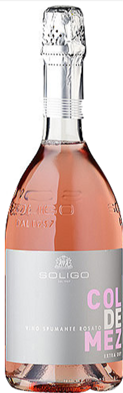 Flasche Rosé Spumante Col de Mez Extra Dry von Colli del Soligo