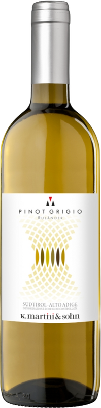Bottle of Pinot Grigio Südtiroler Ruländer DOC from Martini & Sohn