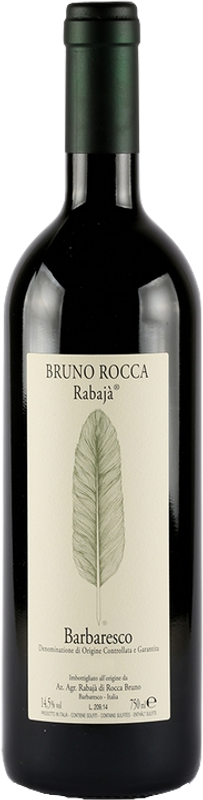 Flasche BARBARESCO Rabaja DOCG von Bruno Rocca