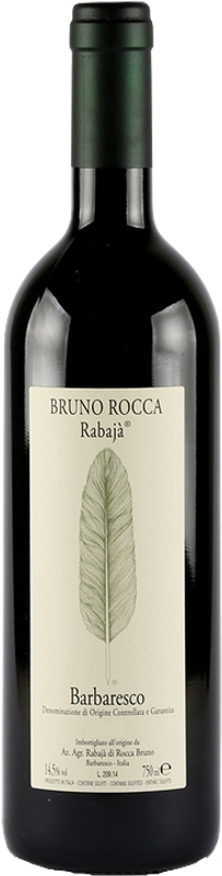 Bottiglia di BARBARESCO Rabaja DOCG di Bruno Rocca