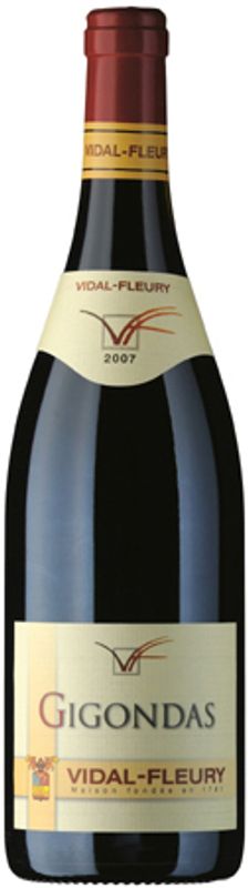 Bouteille de Gigondas ac de J. Vidal-Fleury