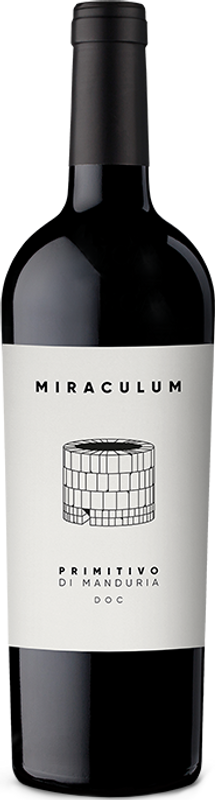 Bottiglia di Miraculum Primitivo di Manduria DOC di Produttori Vini di Manduria