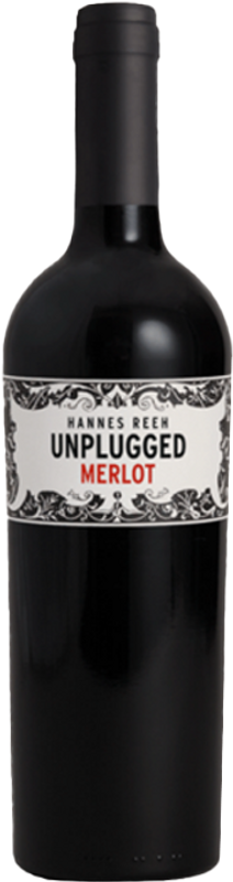 Flasche Merlot Unplugged von Hannes Reeh
