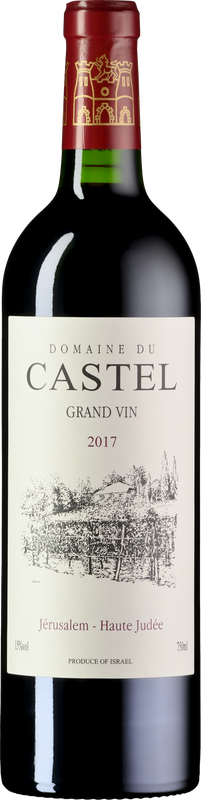 Bottle of Castel Grand vin from Domaine du Castel Winery