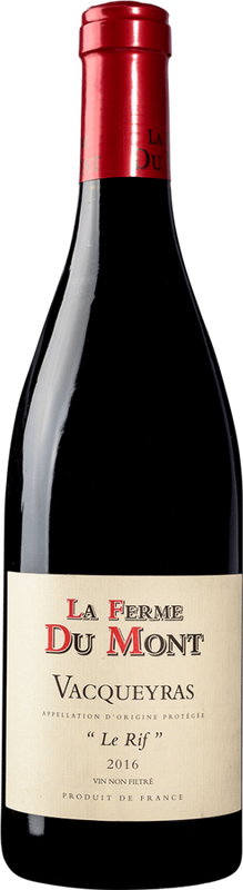 Bottiglia di Le Rif Vacqueyras Rouge AOP di Domaine de la Ferme du Mont Benault