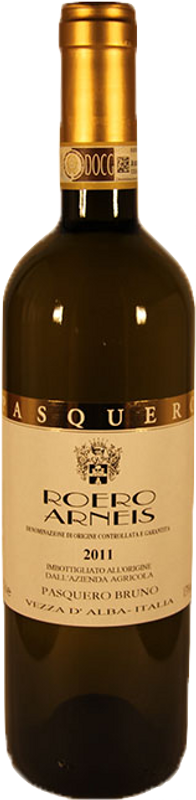 Bouteille de Roero Arneis DOC de Bruno Pasquero