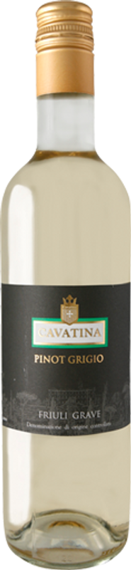 Bouteille de Pinot Grigio Friuli Grave DOC Cavatina de Cantina Gadoro