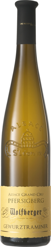 Bouteille de Gr. Cru Pfersigberg Gewurztraminer Vin d'Alsace AOC de Wolfberger