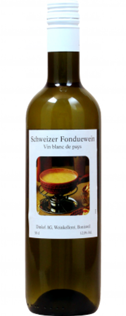 Schweizer Fonduewein vin blanc de Pays