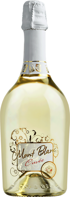 Bottiglia di Cuvée Mont Blanc Vino Spumante Extra Dry di Montelliana