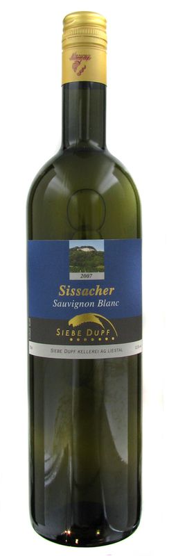 Bouteille de Baselbieter Sauvignon blanc AOC de Siebe Dupf Kellerei