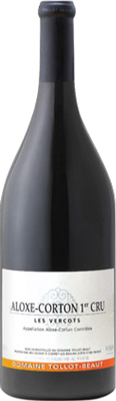 Bottiglia di Les Vercots Aloxe-Corton 1er Cru AOC di Domaine Tollot-Beaut