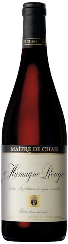 Bouteille de Humagne Rouge du Valais AOC Maitre de Chais de Provins