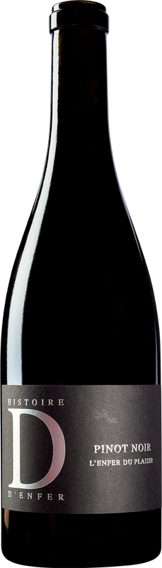 Bottiglia di Pinot Noir L'Enfer du Plaisir Wallis AOC di Histoire d'Enfer