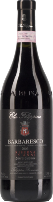 Image of Elio Filippino Serra Capelli Riserva Barbera 15 ANNI DOCG - 75cl - Piemont, Italien bei Flaschenpost.ch