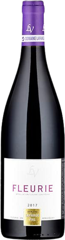 Bottle of Fleurie AOC from Lafarge Vial