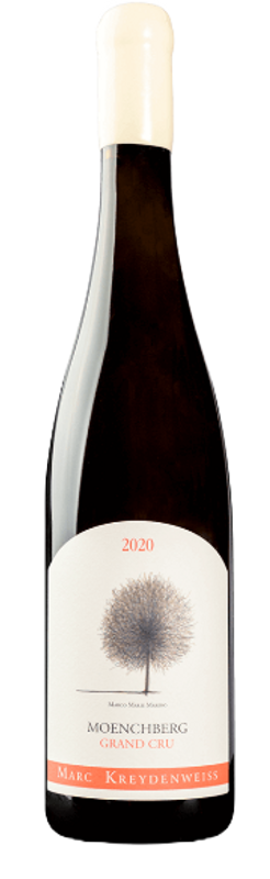 Bottiglia di Mönchberg Pinot Gris Grand Cru Alsace AOC di Domaine Marc Kreydenweiss