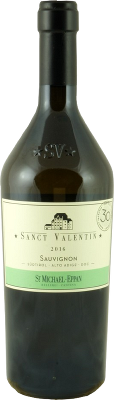Bottiglia di Alto Adige St. Valentin Sauvignon Blanc DOC di Kellerei St-Michael