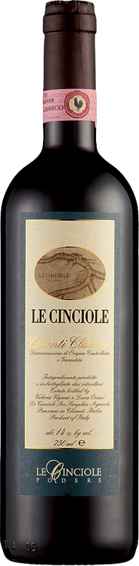 Bottle of Chianti Classico DOCG from Le Cinciole