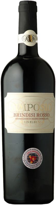 Flasche Simposio Brindisi Rosso DOC Riserva Risveglio von Cantine Risveglio