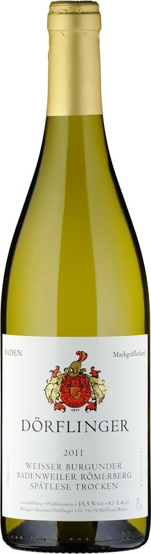 Image of Hermann Dörflinger Grauer Burgunder Badenweiler Römerberg QmP Spätlese Barrique - 75cl - Baden, Deutschland