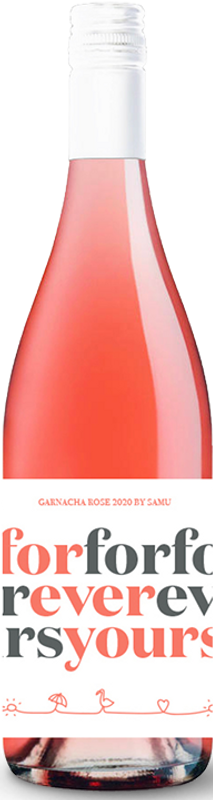 Bottle of Forever Yours Rosé by Samu Haber from Bodegas Nekeas