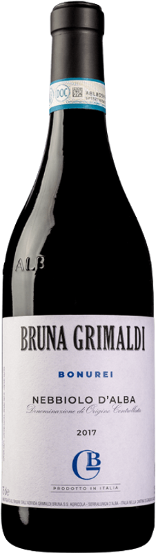Bottiglia di Nebbiolo d'Alba Bonurei DOC di Bruna Grimaldi