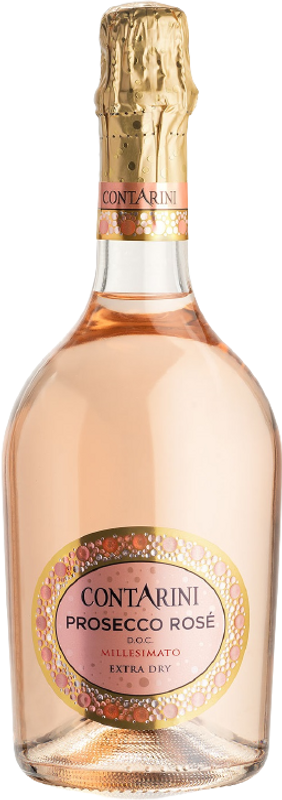 Bouteille de Rosé Prosecco Extra Dry Valdobbiadene DOC de Contarini