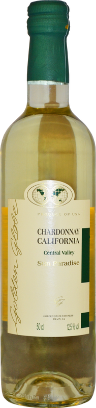 Bottiglia di Sun Paradise Chardonnay California di Golden State Vintners