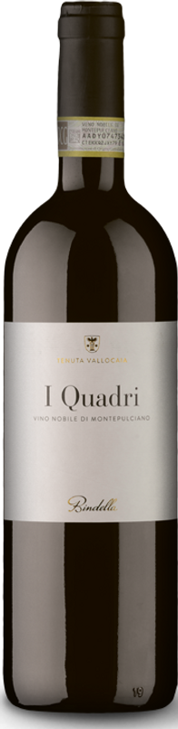 Flasche I Quadri Vino Nobile di Montepulciano DOCG von Bindella / Tenuta Vallocaia