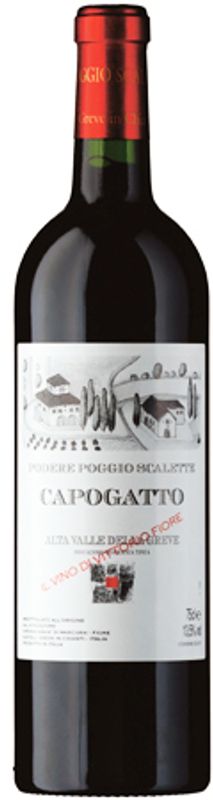 Bottiglia di Capogatto Alta Valle della Greve IGT di Podere Poggio Scalette