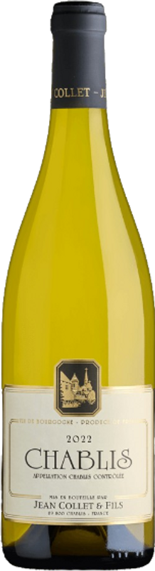 Bottiglia di Chablis AOC/b di Jean Collet et Fils