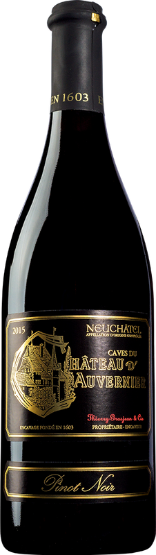 Bottle of Pinot Noir Sélection Tradition AOC from Château d'Auvernier