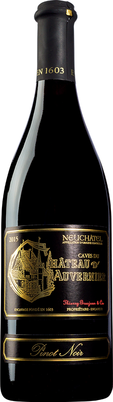 Flasche Pinot Noir Sélection Tradition AOC von Château d'Auvernier