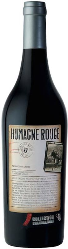 Flasche Humagne Rouge AOC Chandra Kurt Collection von Provins