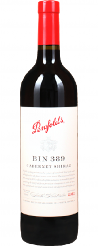 Bottle of Bin 389 Cabernet Sauvignon Shiraz from Penfolds