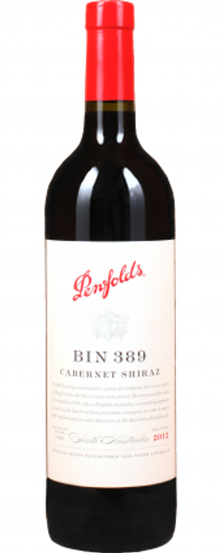 Bouteille de Bin 389 Cabernet Sauvignon Shiraz de Penfolds