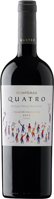 Bottle of Quatro Red Blend of Colchagua Valley from Montgras