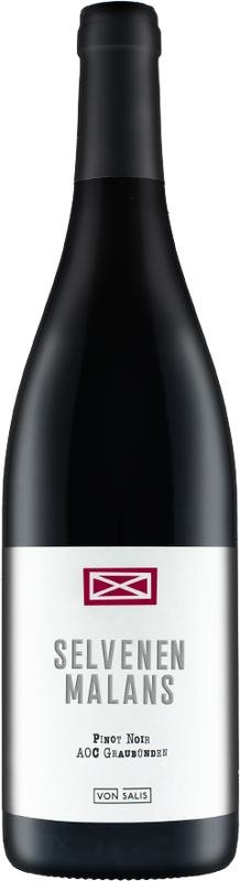 Bottiglia di Malanser Pinot Noir Selvenen AOC di Weinbau von Salis