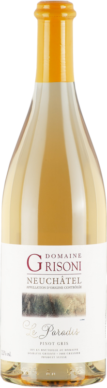 Bottiglia di Le Paradies Pinot Gris AOC di Domaine Grisoni