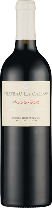 Bottle of Patricia Ortelli rouge from Château La Calisse