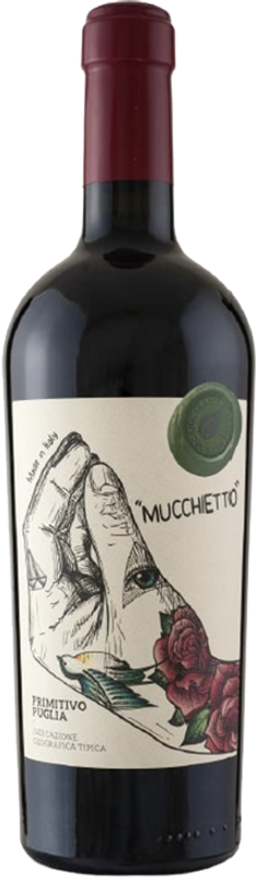 Bottle of Mucchietto Primitivo Organic Puglia IGT from Pasqua
