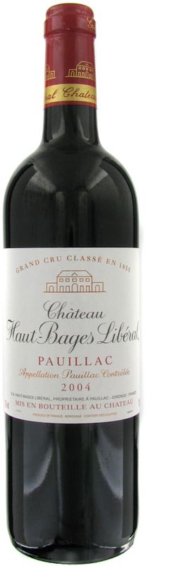 Bottiglia di 5eme Grand Cru Classe Pauillac Claire Villars-Lurton di Château Haut Bages Liberal