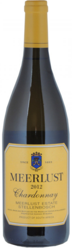 Bottle of Chardonnay from Meerlust Estate