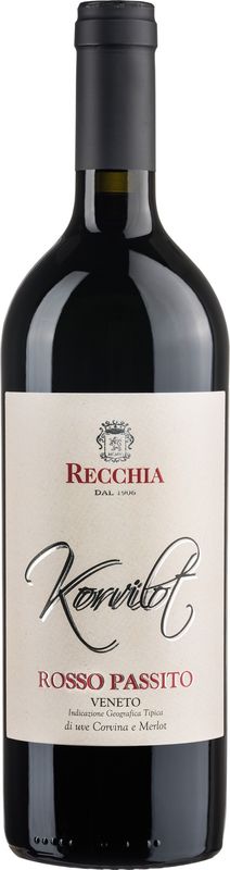 Bottiglia di Korvilot Corvina/Merlot Appassimento di Recchia