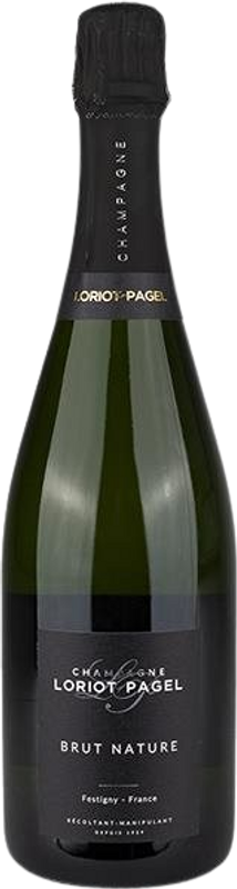 Bottle of Champagne Brut Nature AOC from Loriot-Pagel