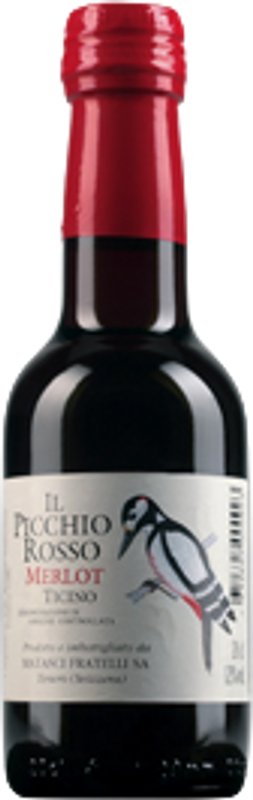 Bottiglia di Merlot del Ticino DOC Il Picchio Rosso di Fratelli Matasci