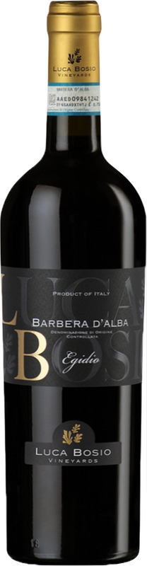 Bottle of Barbera d'Alba Egidio DOP from Bosio Family Estates