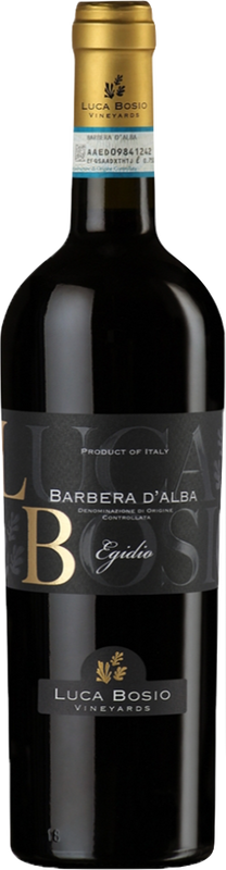 Bottiglia di Barbera d'Alba Egidio DOP di Bosio Family Estates