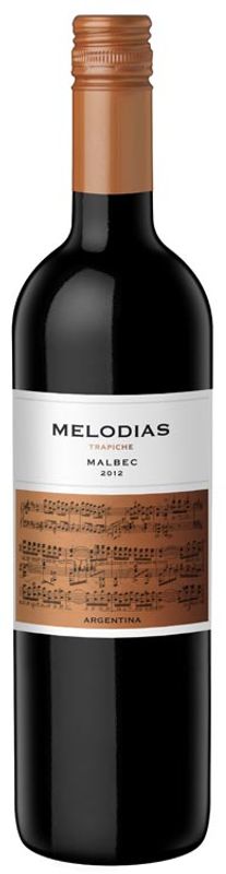 Bottiglia di Melodias Malbec di Bodegas Trapiche